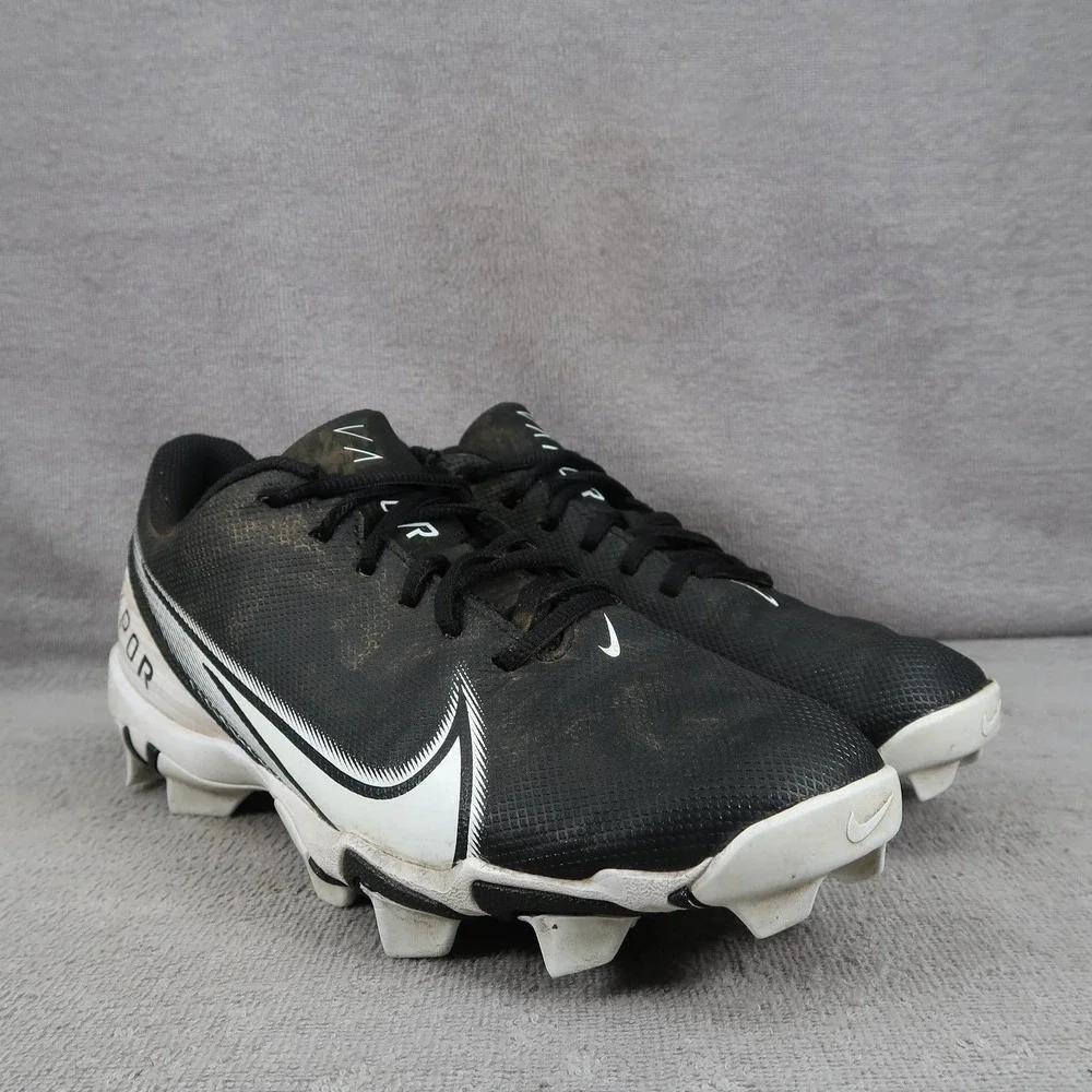Nike Shoes Mens 8 Vapor Edge 2 Shark Black White Cleats Football Sports Lace Up
